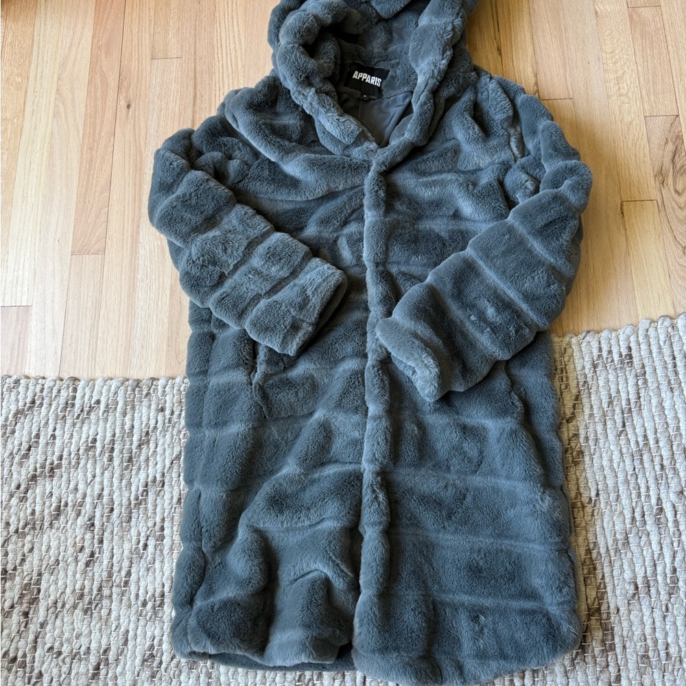 Cozy Gray Faux Fur jacket